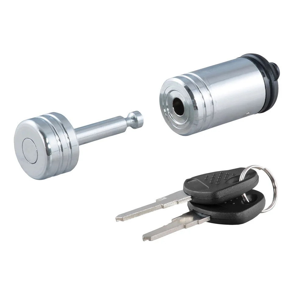 Curt Coupler Lock - 1/4" Pin - 7/8" Latch Span - Barbell - Chrome – Marine Boat Replacement Part