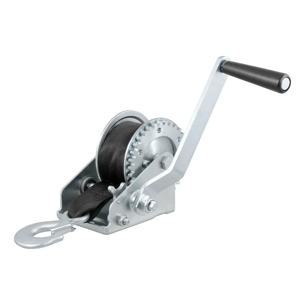 Curt Hand Crank 900 lb. Winch w/15' Strap & 6-1/2" Handle – Marine Boat Replacement Part