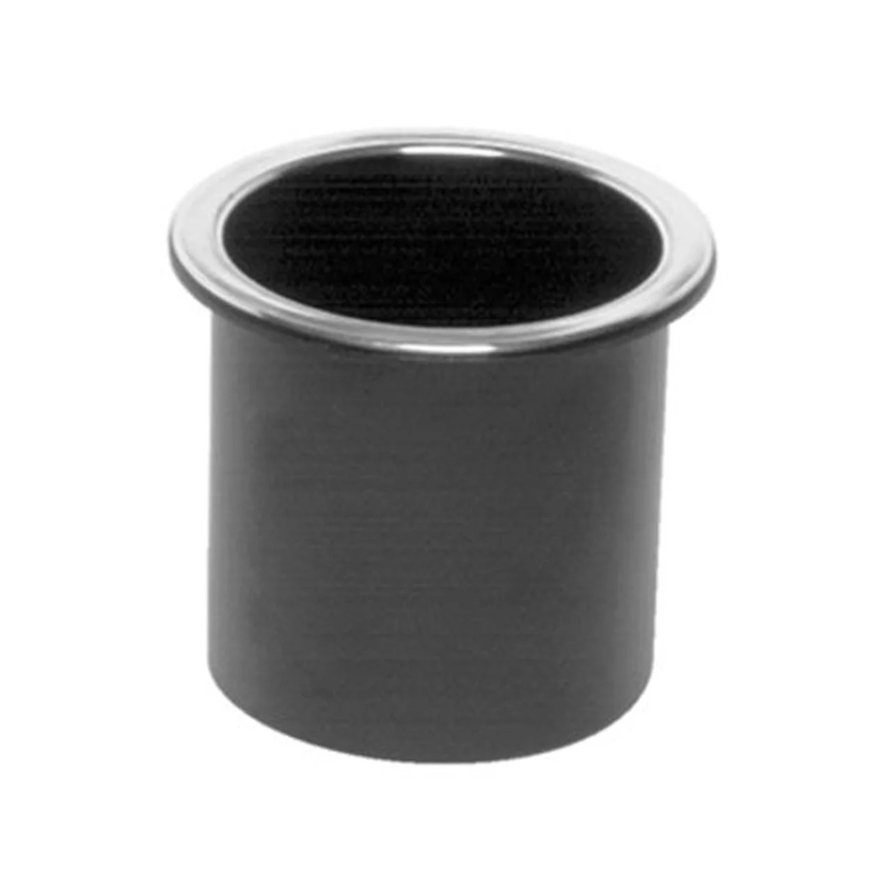 Beckson GH33-B1-U Standard Series Recessed Drink Holder - 3" Hole Cut x 2-7/8" Depth, Black - GH33-B1-U