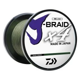 Daiwa J-Braid X4 Braided Line - 10 Lbs - 300 Yds - Dark Green