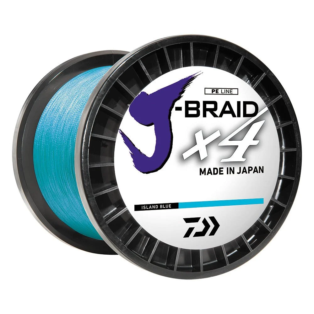 Daiwa J-BRAID x4 Braided Line - 30 lbs - 300 yds - Island Blue – Marine Boat Replacement Part