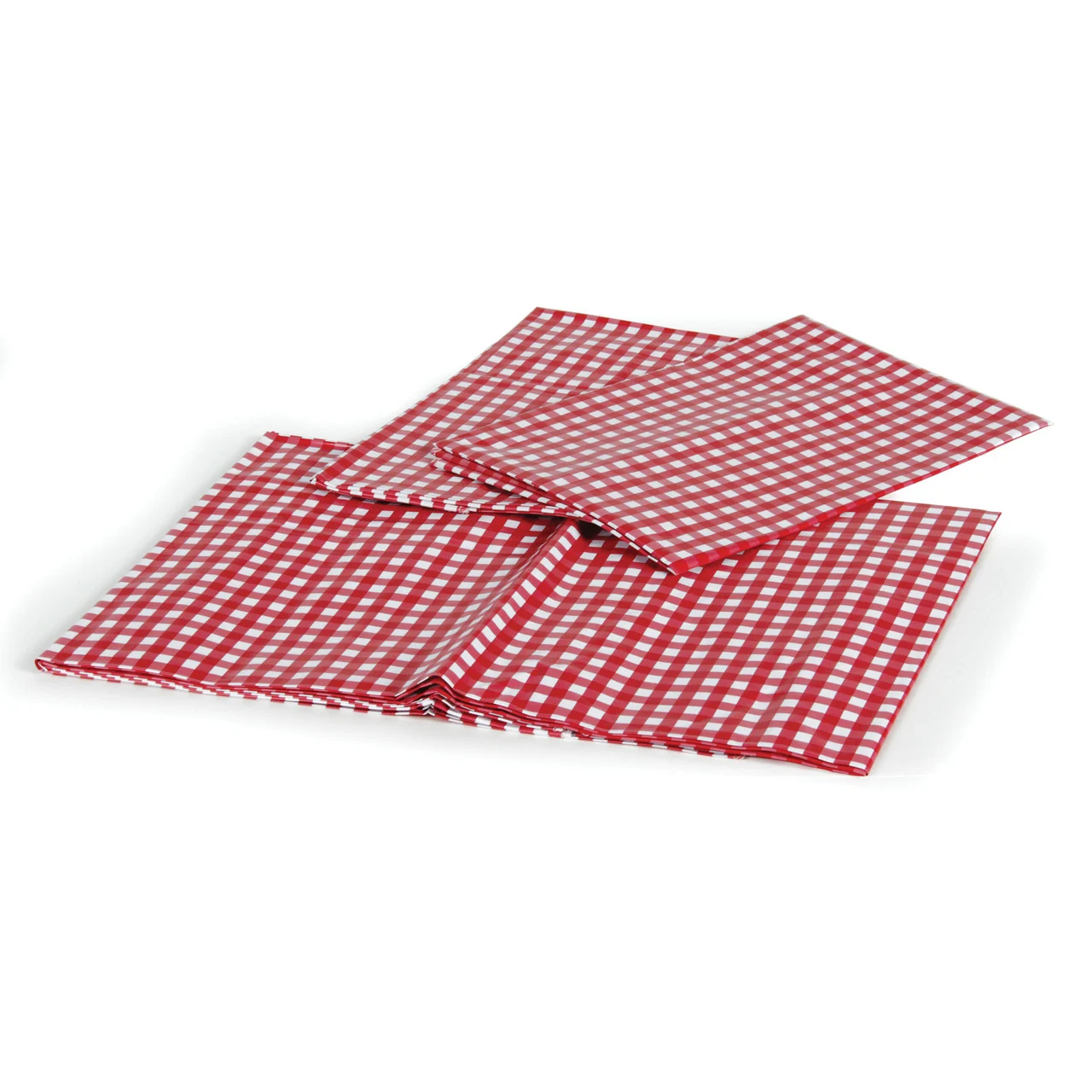 Camco 51021 Red and White Tablecloth and Bench Covers - 51021