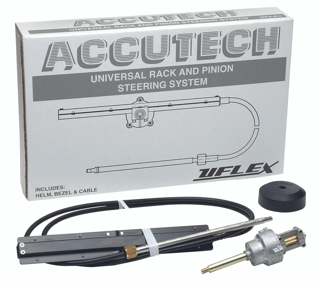 Uflex ACCUTECH16 Accutech Rack Steering System - 16' Kit - ACCUTECH16