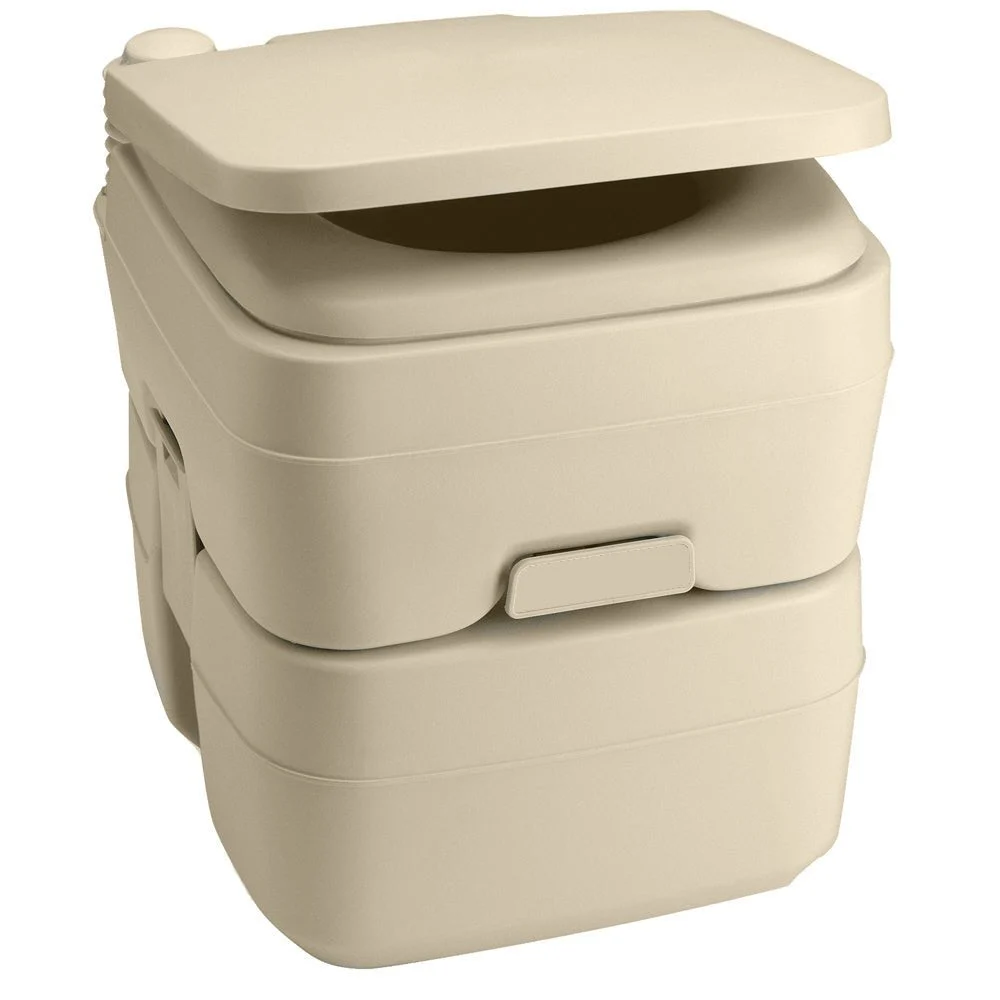 Dometic 965 Portable Toilet w/Mounting Brackets- 5 Gallon - Parchment – Boat Pump & Plumbing Part