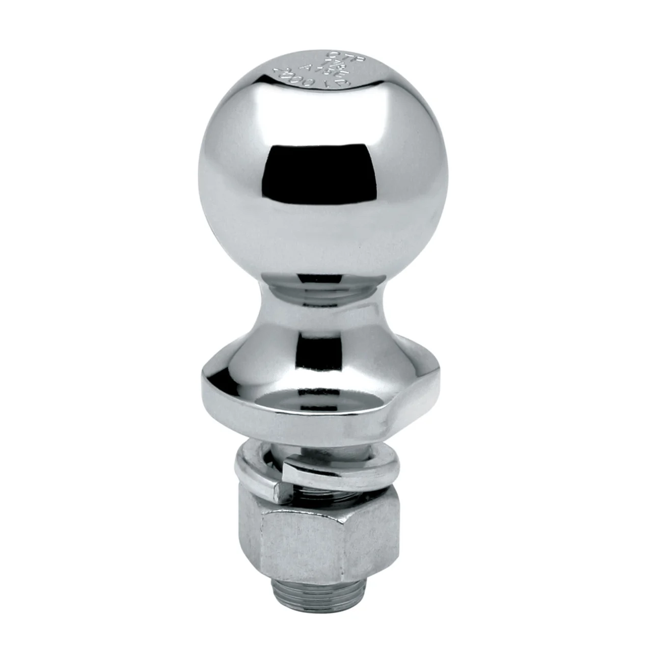 Reese 63845 Class IV Hitch Ball, Chrome - 2" Ball x 1" x 2-1/8", 7,500 lbs. - 63845