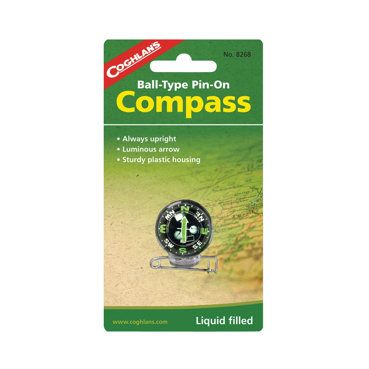 Coghlan's 8268 Pin-On Compass - 8268
