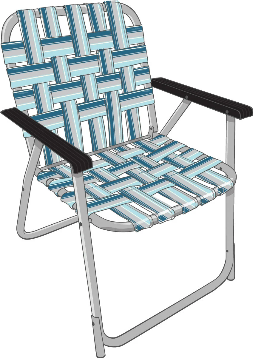 Kuma Outdoor Gear KM-BTC-BG Backtrack Chair Fezz - Blue/Grey - KM-BTC-BG