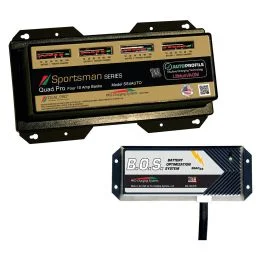 Dual Pro Ss4 Auto 4 Bank Battery Charger W/3 Bank B.O.S.