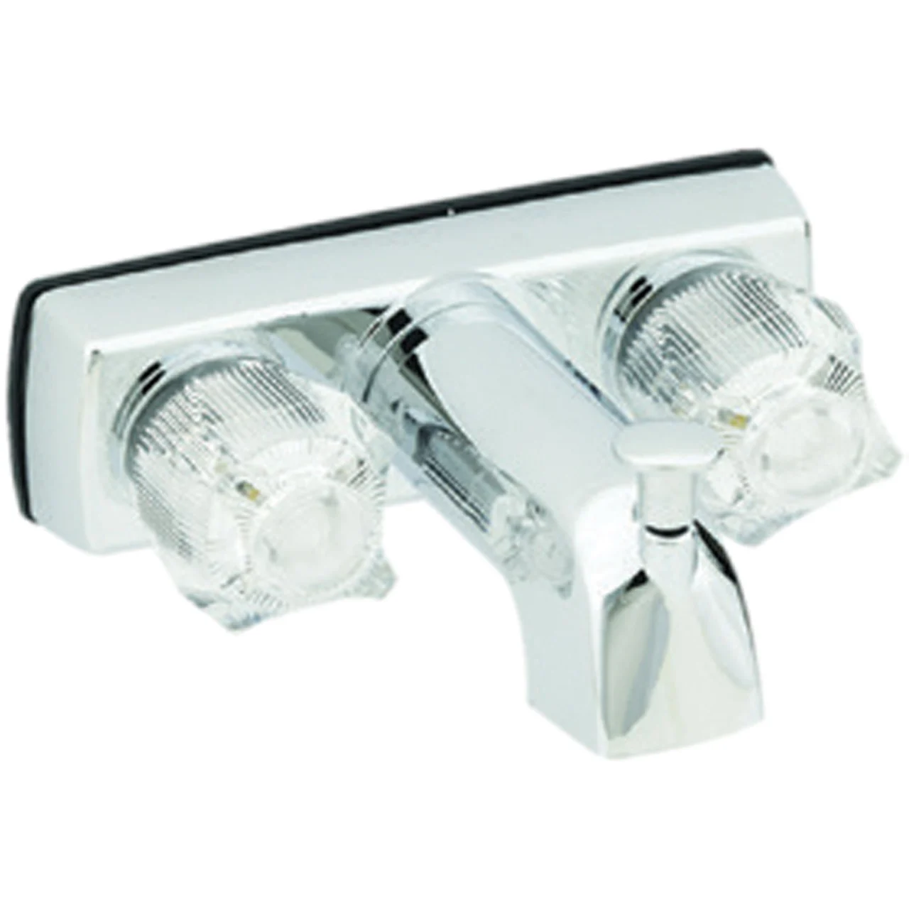 American Brass J50L RV Metallic Tub/Shower Diverter with Riser Adapter and No Shower Kit 4" - Chrome - J50L