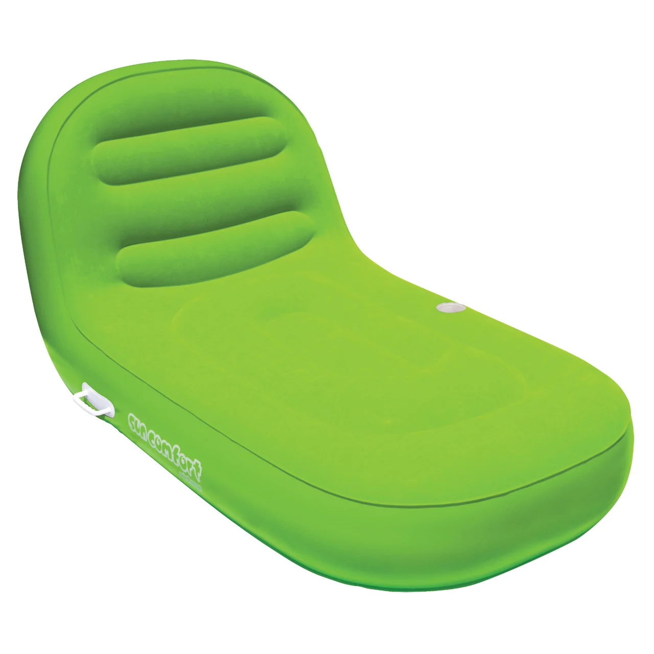 Airhead AHSC-007 Sun Comfort Inflatable Suede Chaise Lounge - Lime - AHSC-007