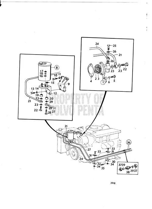 Volvo Penta - Lock Nut - Volvo Penta (950352)