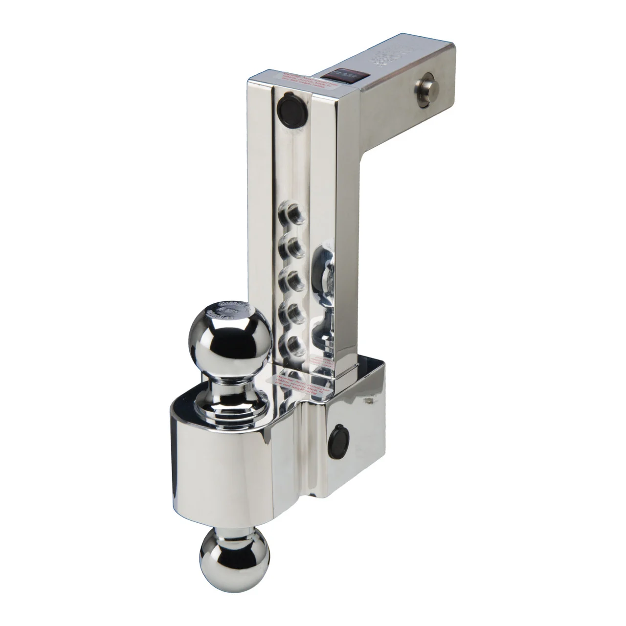 Fastway 44-00-4800 FLASH Adjustable Locking Ball Mount - 2" Receiver, 8" Drop, 2" & 2-5/16" Chrome Ball - 44-00-4800
