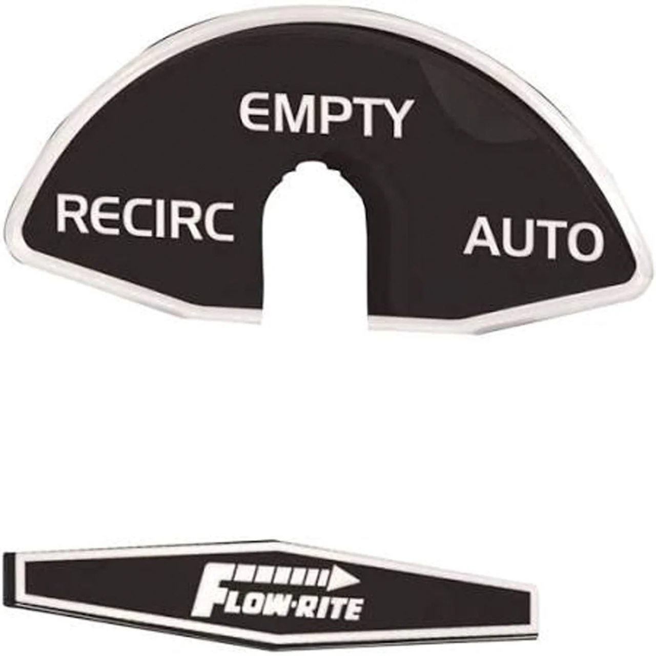 Flow-Rite MD-DCL-013-WHT Replacement Actuator Knob Decal - Rear - MD-DCL-013-WHT