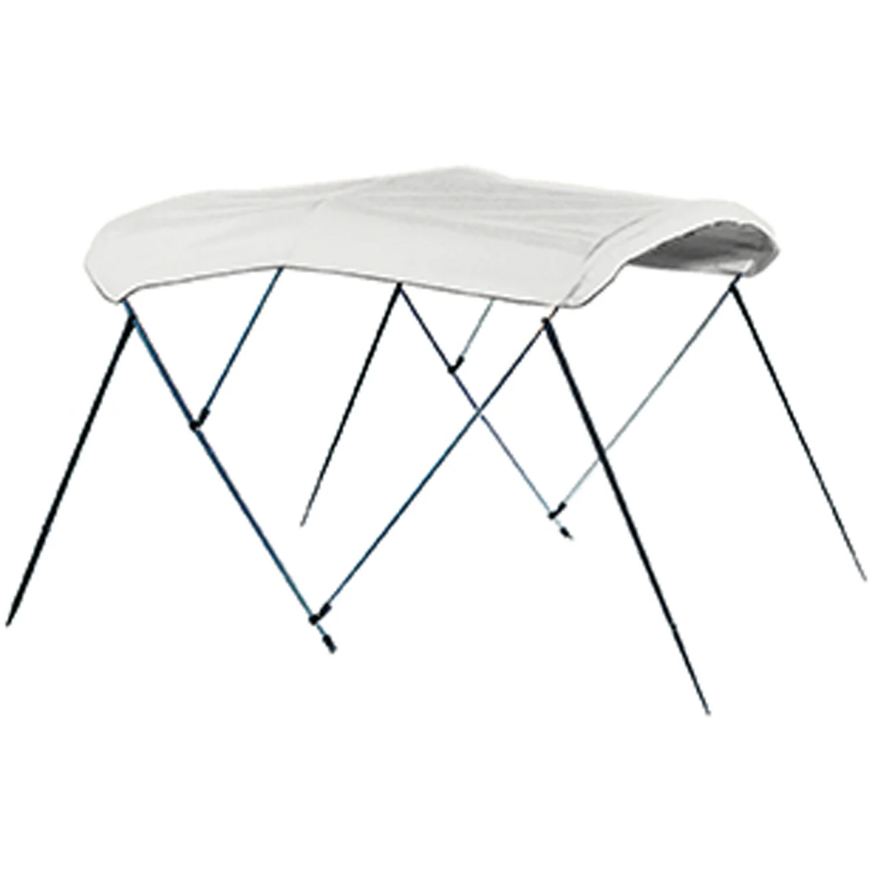 Carver 603WV Denim Backed Vinyl Canvas Bimini Top with Matching Storage Boot - Fits Frame 55603 (73"-78" W) - 603WV