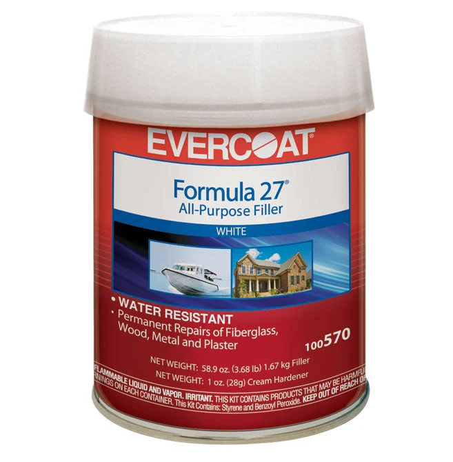 Evercoat Formula 27 All Purpose Filler, White 1 pint