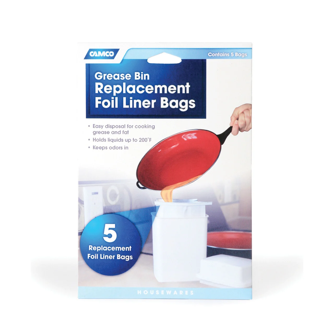 Camco 42285 Grease Storage Container - Refill, 5-Pack - 42285