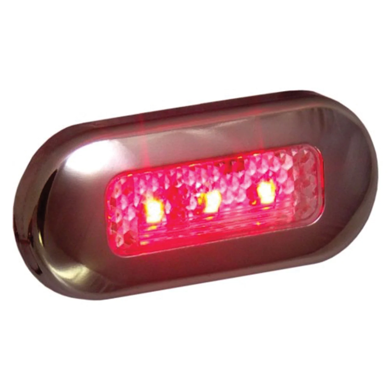 T-H Marine LED-51824-DP LED Oblong Courtesy Lights - Red - LED-51824-DP