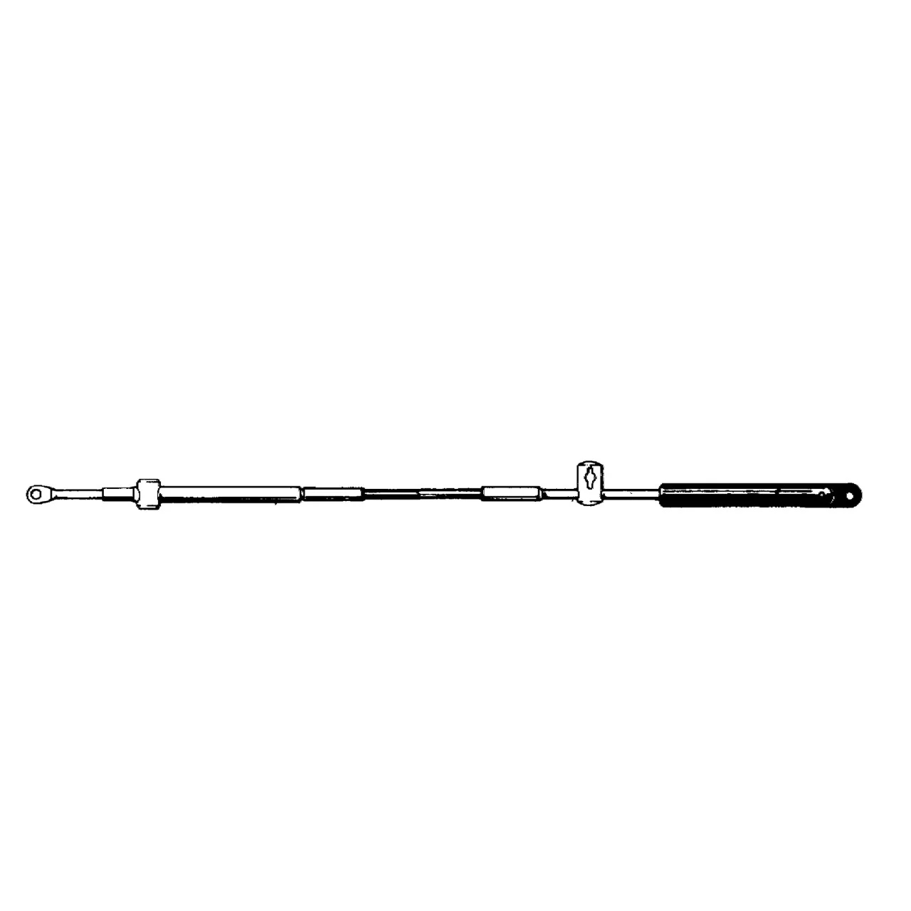 Uflex MACH5X20 Mach5 Engine Control Cable for Mercury/Mercruiser/Mariner/Volvo - 20' - MACH5X20