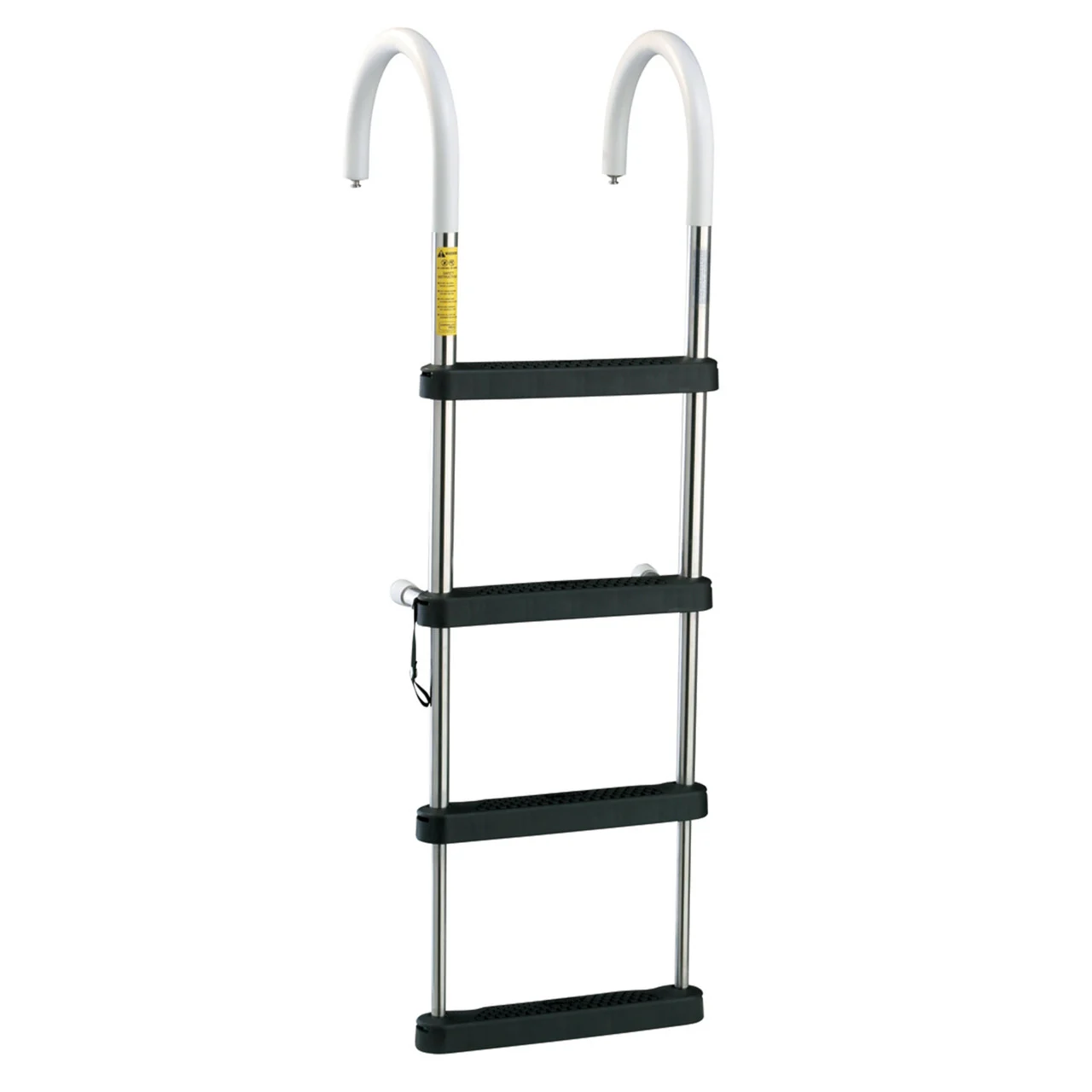 Garelick 12340-21 Telescoping Stainless Steel Pontoon Boarding Ladder with Shur-Loc - 12340-21