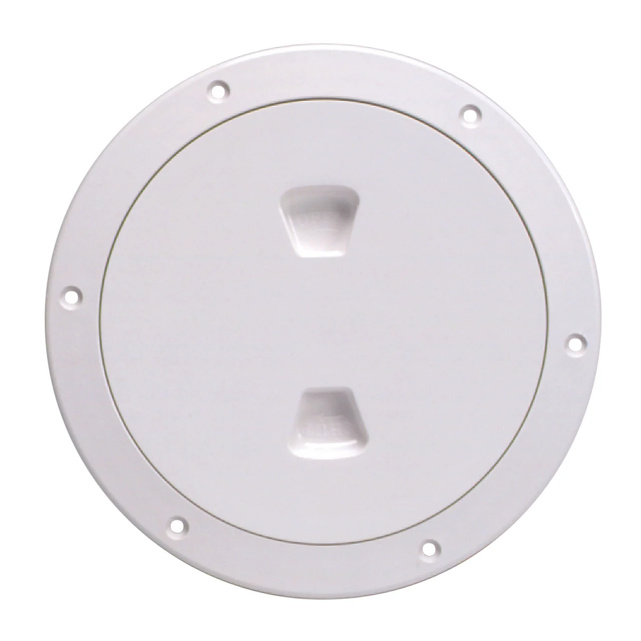 Beckson DP60-W Screw-Out Deck Plate - 6", White - DP60-W
