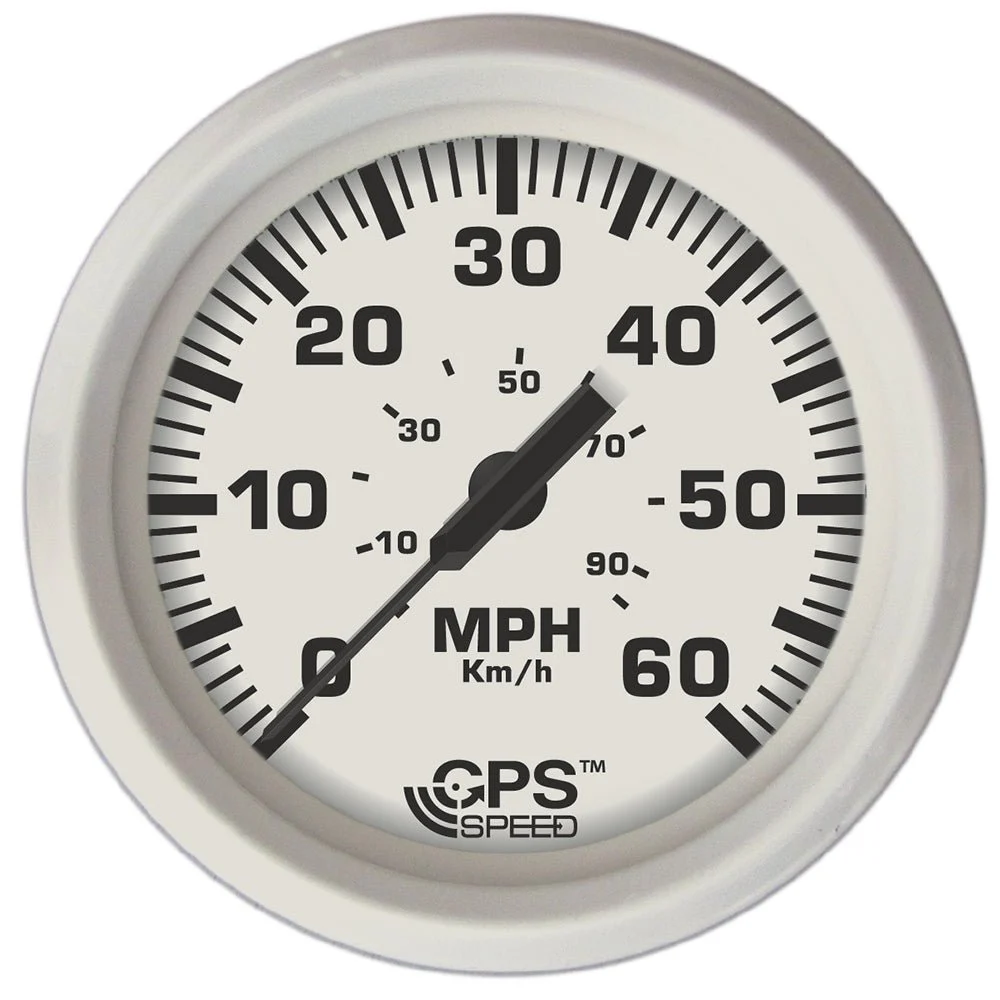 Faria Beede Instruments Dress White 4" GPS Speedometer - 60 MPH – Marine Boat Replacement Part