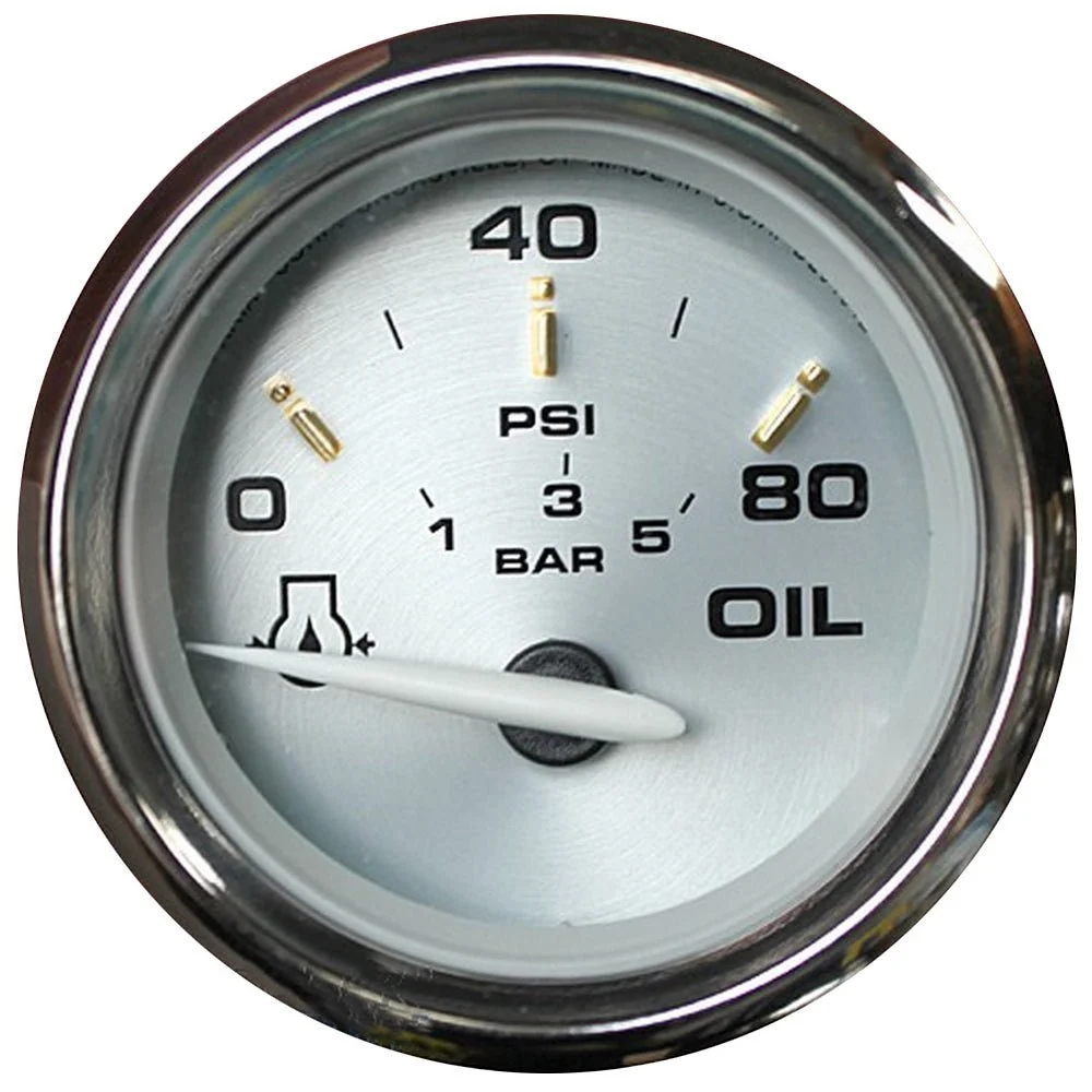 Faria Beede Instruments Kronos 2" Oil Pressure Gauge - 80 PSI – Marine Boat Replacement Part