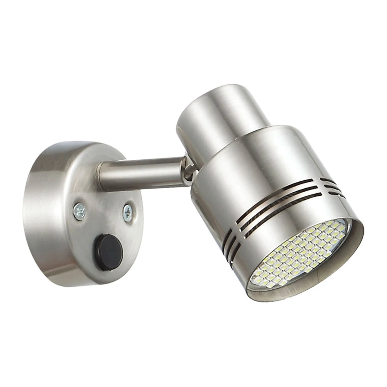 Ming's Mark 9090108 Stylish Camping 12v Led Reading Light Fixture - Brushed Nickel - 9090108