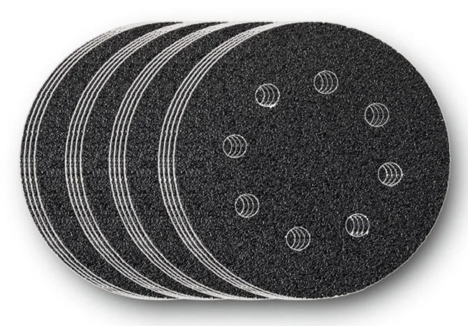 Fein Hook & Loop Perforated Sanding Sheets 4-1/2" 4 Ea. 60-80-120-180 Grit - 16 Pack