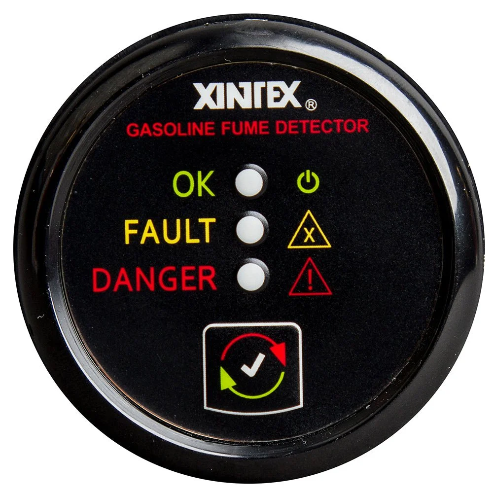 Fireboy-Xintex Gasoline Fume Detector - Black Bezel - 12/24V – Marine Fuel System Replacement Part