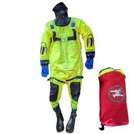 First Watch Rs-1005 Ice Rescue Suit - Hi-Vis Yellow - S/M (Built To Fit 4'6"-5'8")