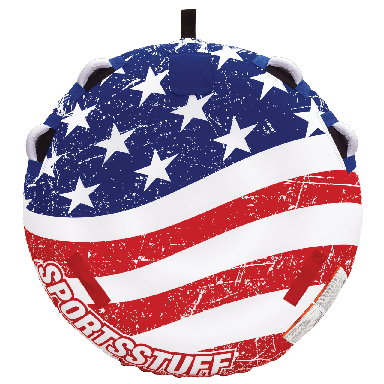Sportsstuff 53-4310 Stars and Stripes Inflatable 1-3 Rider Towable - 77" x 85" - 53-4313