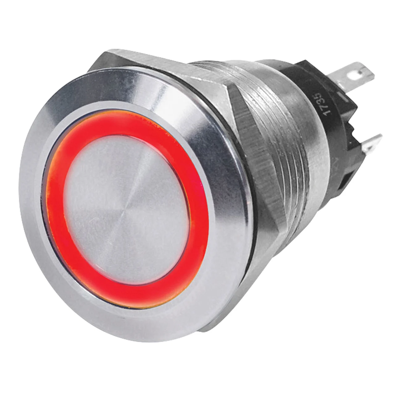 Blue Sea Systems 4163-BSS Switch Button 10A OFF-ON RED - 4163-BSS