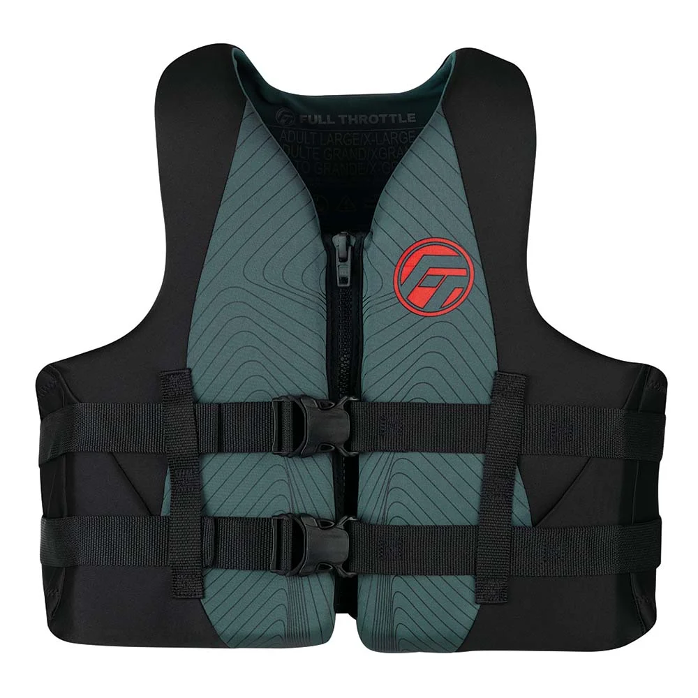 Full Throttle Adult Rapid-Dry Life Jacket - 2XL/4XL - Grey/Black – Marine Boat Replacement Part