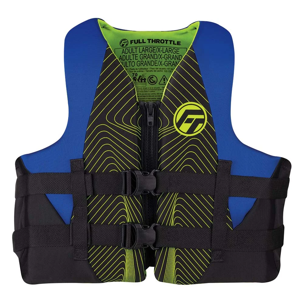 Full Throttle Adult Rapid-Dry Life Jacket - S/M - Blue/Black – Marine Boat Replacement Part