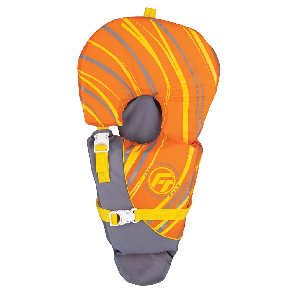 Full Throttle Baby-Safe Vest - Infant to 30lbs - Orange/Grey – Marine Boat Replacement Part