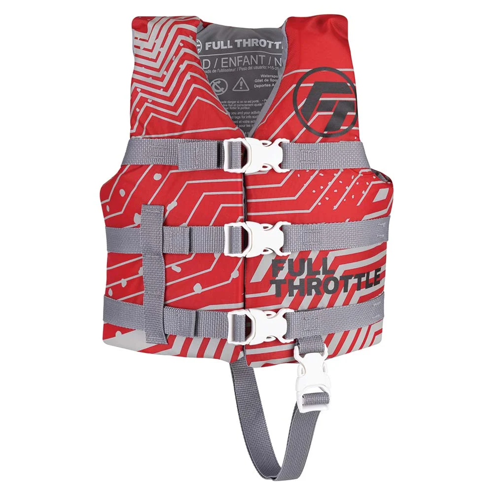 Full Throttle Child Nylon Life Jacket - Red – Marine Boat Replacement Part
