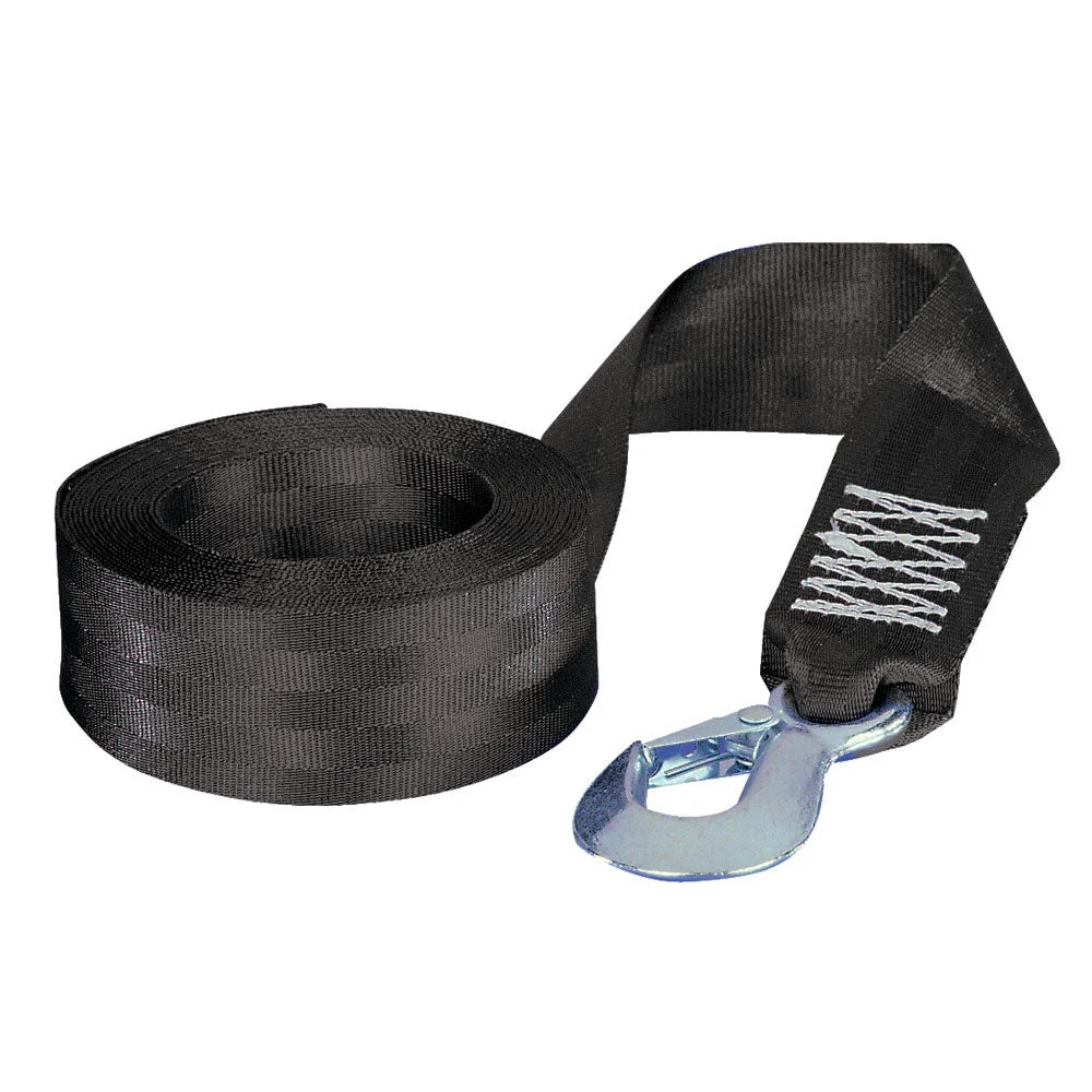 Fulton 2" x 20' Winch Strap w/Hook - 2,600lbs Max Load – Marine Electrical Replacement Part