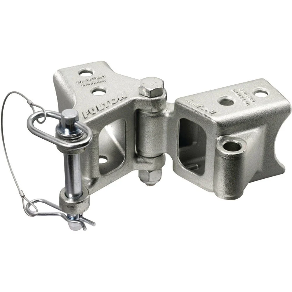 Fulton Fold-Away Bolt-On Hinge Kit 2" x 3" Trailer Beam, Rating 5,000 lbs., 48" Pivot, Z-Max 600 Zinc – Marine Boat Replacement Part