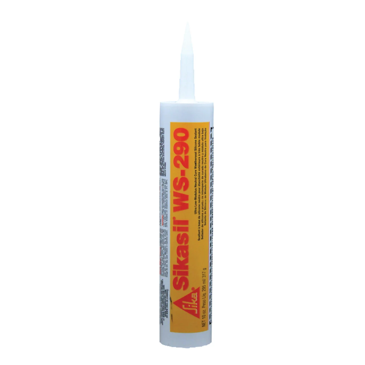 AP Products 017-412128 Sikasil WS-290 Low-Mod Sealant - 295 mL Cartridge, Black - 017-412128