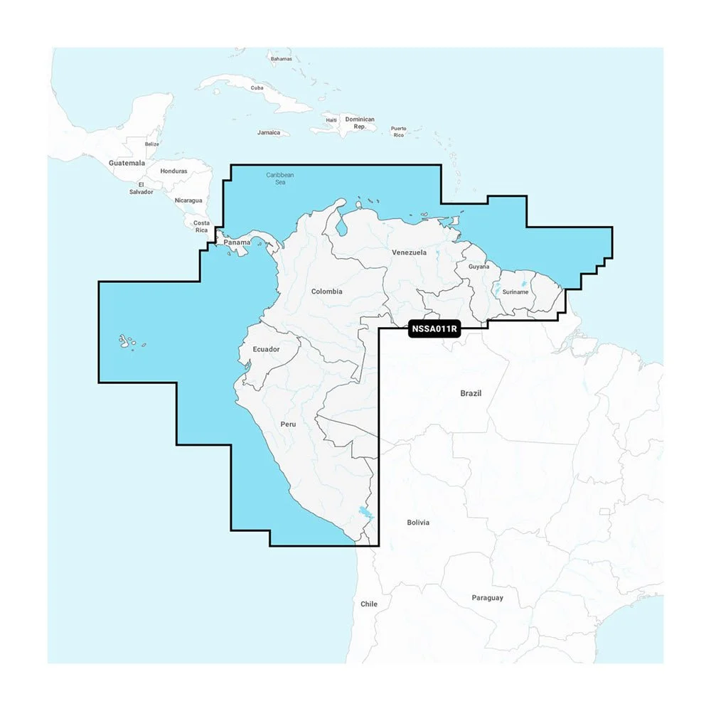 Garmin Navionics+™ NSSA011R South America (North) – Marine Boat Replacement Part