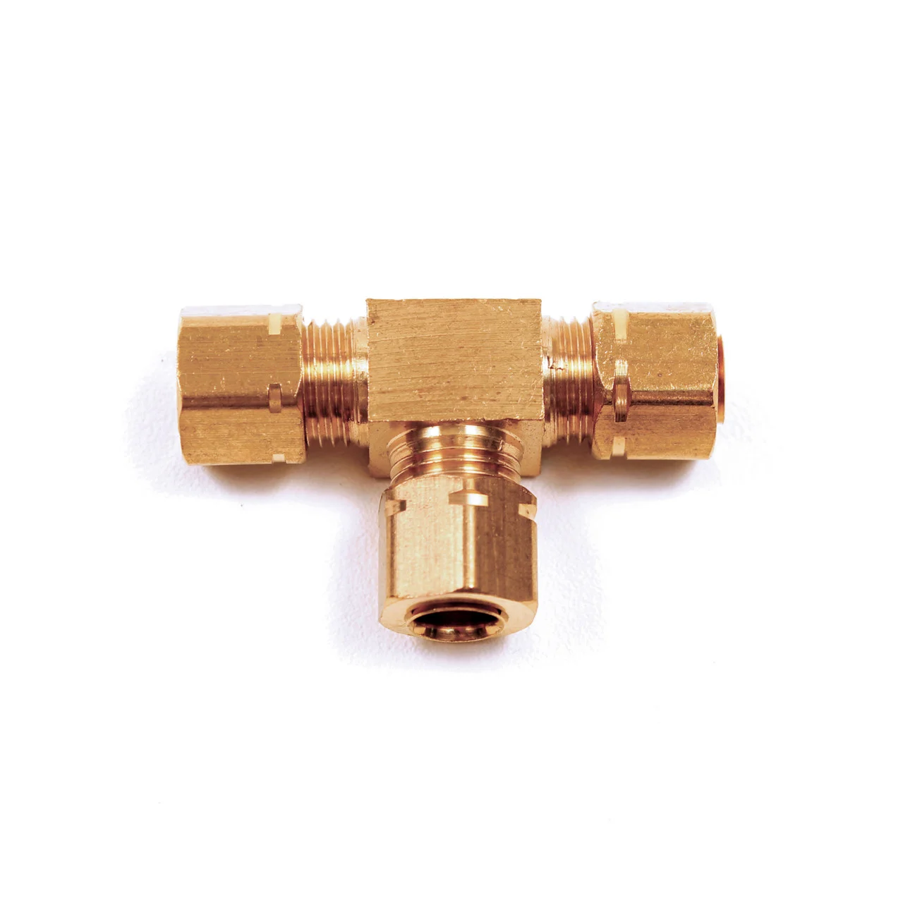 Bennett Marine T1126 Brass Line Tee Fitting - 6BT-50063-81-00