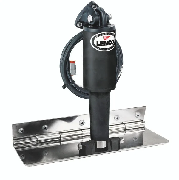 Lenco Marine 15088-101 Electro-Polished Limited Space Trim Tab Kit - XDS, 4" x 12" - 15088-101