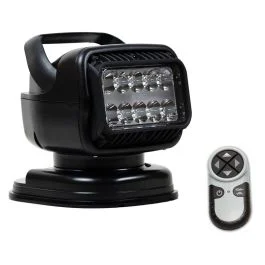 Golight Gt Series Led Hybrid Portable Light W/Magnetic Shoe Mount Handheld Wireless Remote - 12v - Black