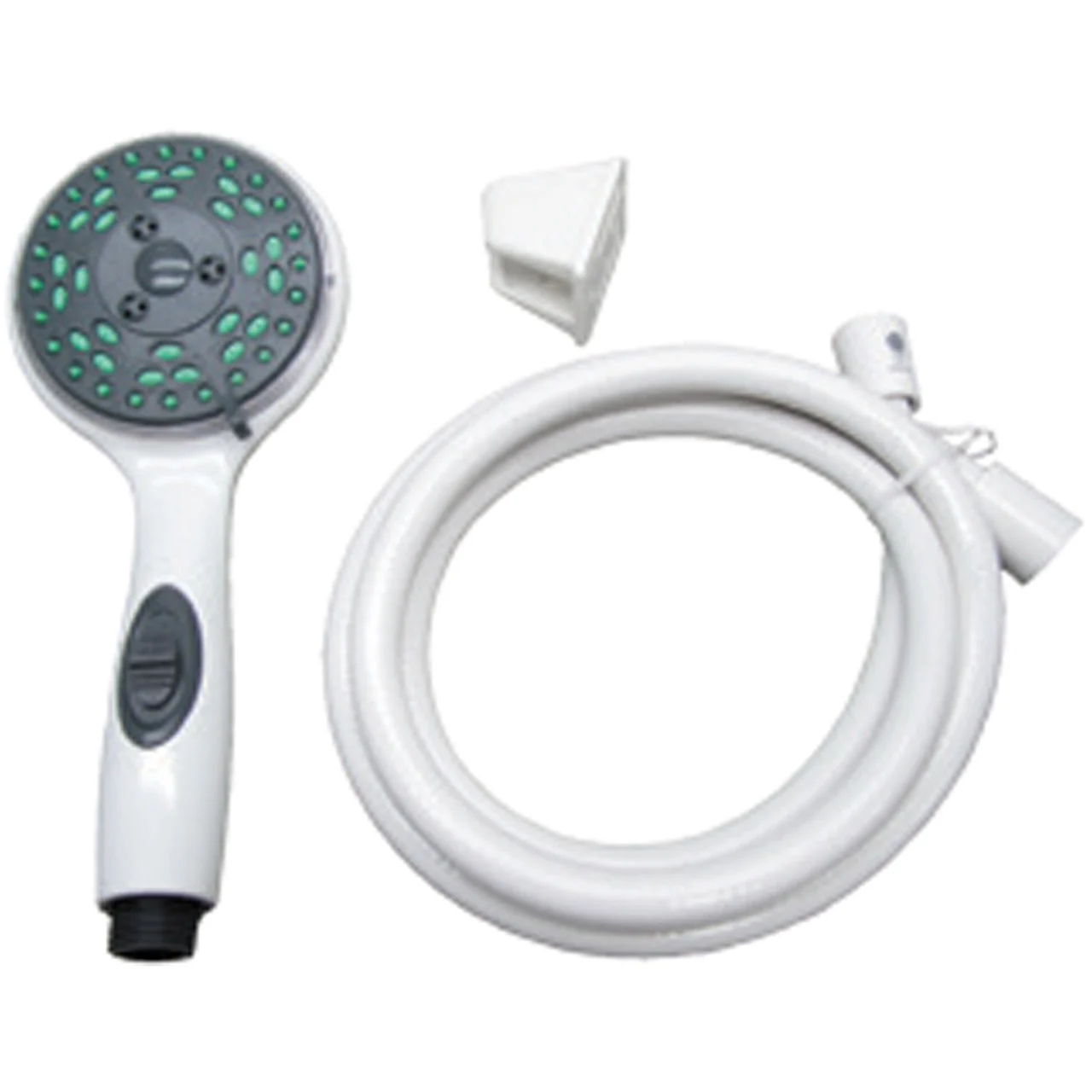 American Brass CRD-DX-APS80W RV Deluxe 5-Function Massaging Shower Kit With Pressure Assist And Water Saving Feature - White - CRD-DX-APS80W