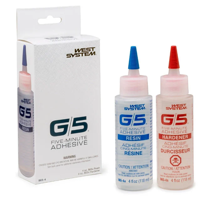 West System G/5 Adhesive - 4oz Resin, 4oz Hardener