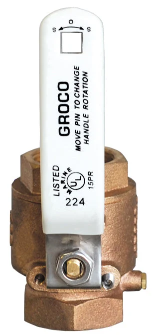 Groco Ball Valve In-Line 1 in. Full Flow