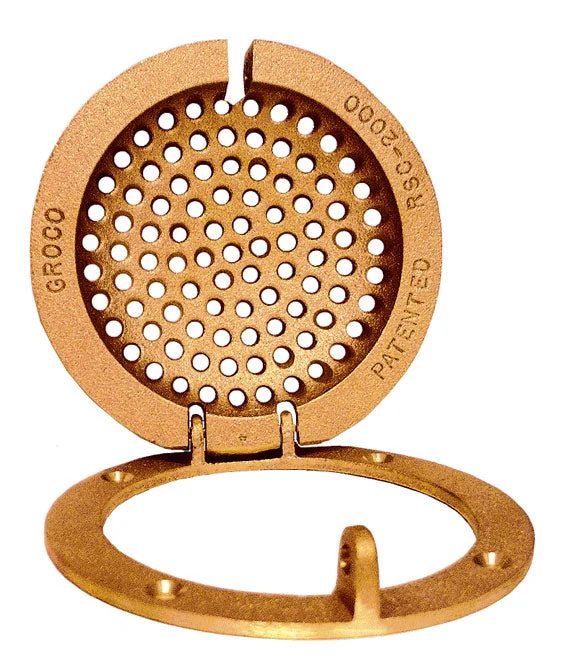 Groco Scoop Strainer 4 in. Bronze Round