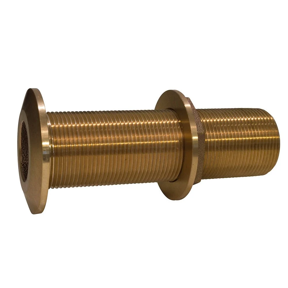 Groco 1-1/4" Bronze Extra Long Thru-Hull Fitting w/Nut – Boat Pump & Plumbing Part