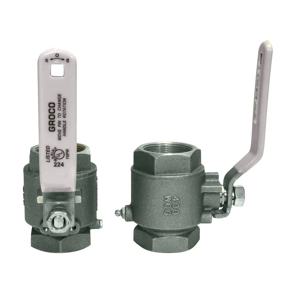 Groco 1" NPT Stainless Steel In-Line Ball Valve – Marine Boat Replacement Part