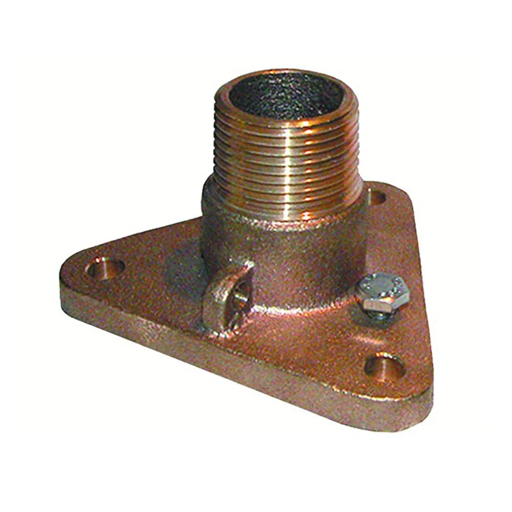 Groco 2" Bronze NPS to NPT Flange Adapter – Boat Pump & Plumbing Part